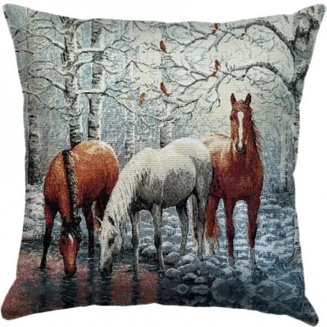 Pillow Horseanimals Art Pillow Cover Horse Pillow Covergobelin