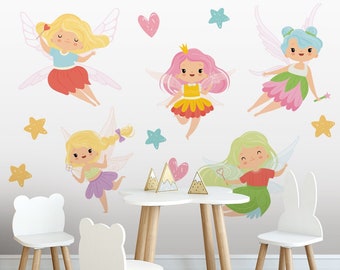 Cute Fairy \ Wall Decal \ Removable Wall Stickers \ Self Adhesive Wall Decal \ Wall Art