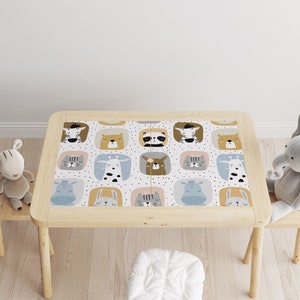 Ikea Flisat Table Decal \ Animals in Window \ Table Sticker \ Removable Decals \ Peel and Stick \ Ikea Vinyl Decal