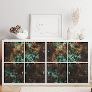 Ikea Kallax Expedit Decal \ Illuminated Rust \ Rack Sticker \ Removable Decal \ Peel and Stick \  Ikea Vinyl Decal