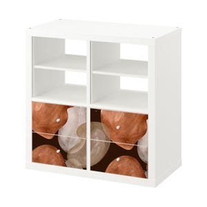 Terracotta Abstract Shapes Ikea Kallax Drawers Sticker, Removable Decal, Ikea Vinyl Decal, Modern Boho Furniture Decor, Earthy Tones Design