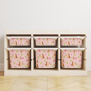 Storage Sticker For Ikea Trofast, Decals For Storage Inserts Ikea Trofast, Funny Animals For Trofast, Ikea Hack, Removable Stickers