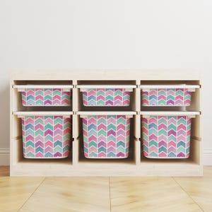 Storage Sticker For Ikea Trofast, Decals For Storage Inserts Ikea Trofast, Colorful Decal For Trofast, Ikea Hack, Removable Stickers