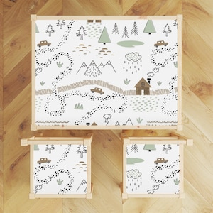 Ikea LATT Table and Chairs Decals \ Village Life\ Table Sticker \ Removable Furniture Decals \ Peel and Stick \ Ikea Vinyl Decal