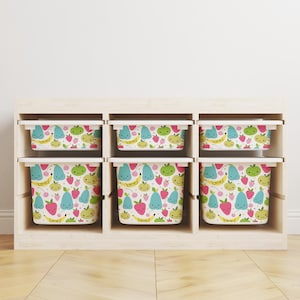 Storage Sticker For Ikea Trofast, Decals For Storage Inserts Ikea Trofast, Fruits Sticker For Trofast, Ikea Hack, Removable Stickers