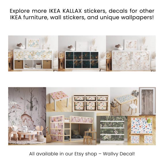 Ikea Kallax Expedit デカール \ シェイプ \ ラックステッカー 