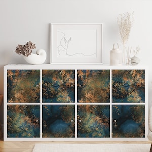Ikea Kallax Expedit Decal \ Strong Rust \ Rack Sticker \ Removable Decal \ Peel and Stick \  Ikea Vinyl Decal