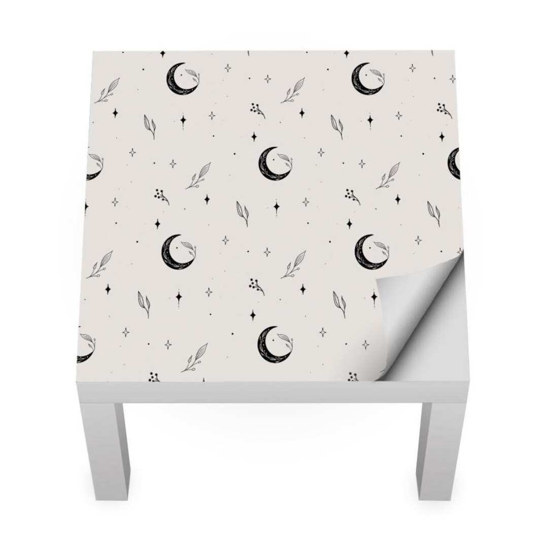 Table Sticker Deco Sticker for IKEA LACK Table, Boho Starry Sky, Celestial Moon Decor ...