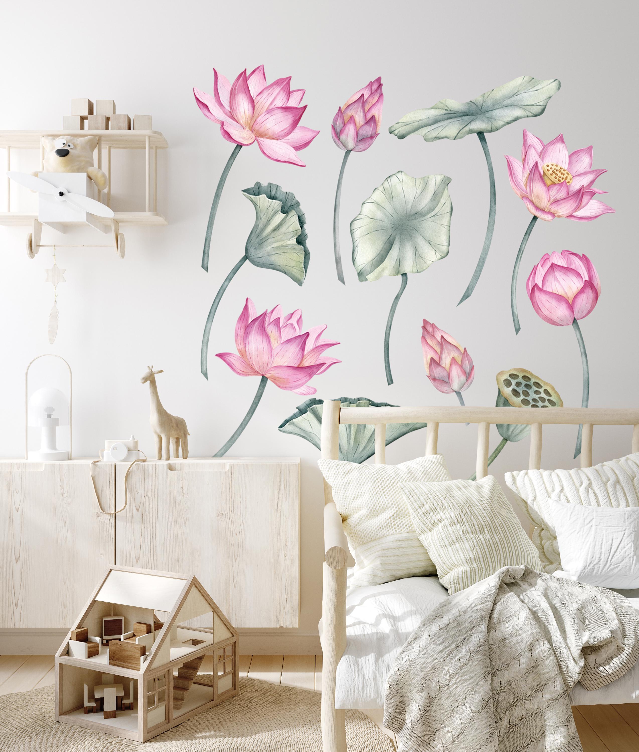 Papier Peint Autocollant 3D – Fleur Précieuse N02652 – Amovible – Coloré – Sans Marque