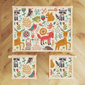 Ikea LATT Table and Chairs Decals \ Funny Folk Animals \ Table Sticker \ Removable Furniture Decals \ Peel and Stick \Ikea Vinyl Decal