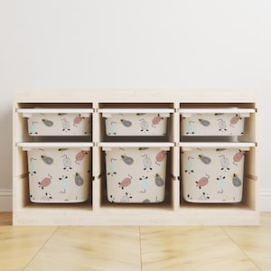 Storage Sticker For Ikea Trofast, Decals For Storage Inserts Ikea Trofast, Cute Little Mouse Decal For Trofast, Removable Stickers