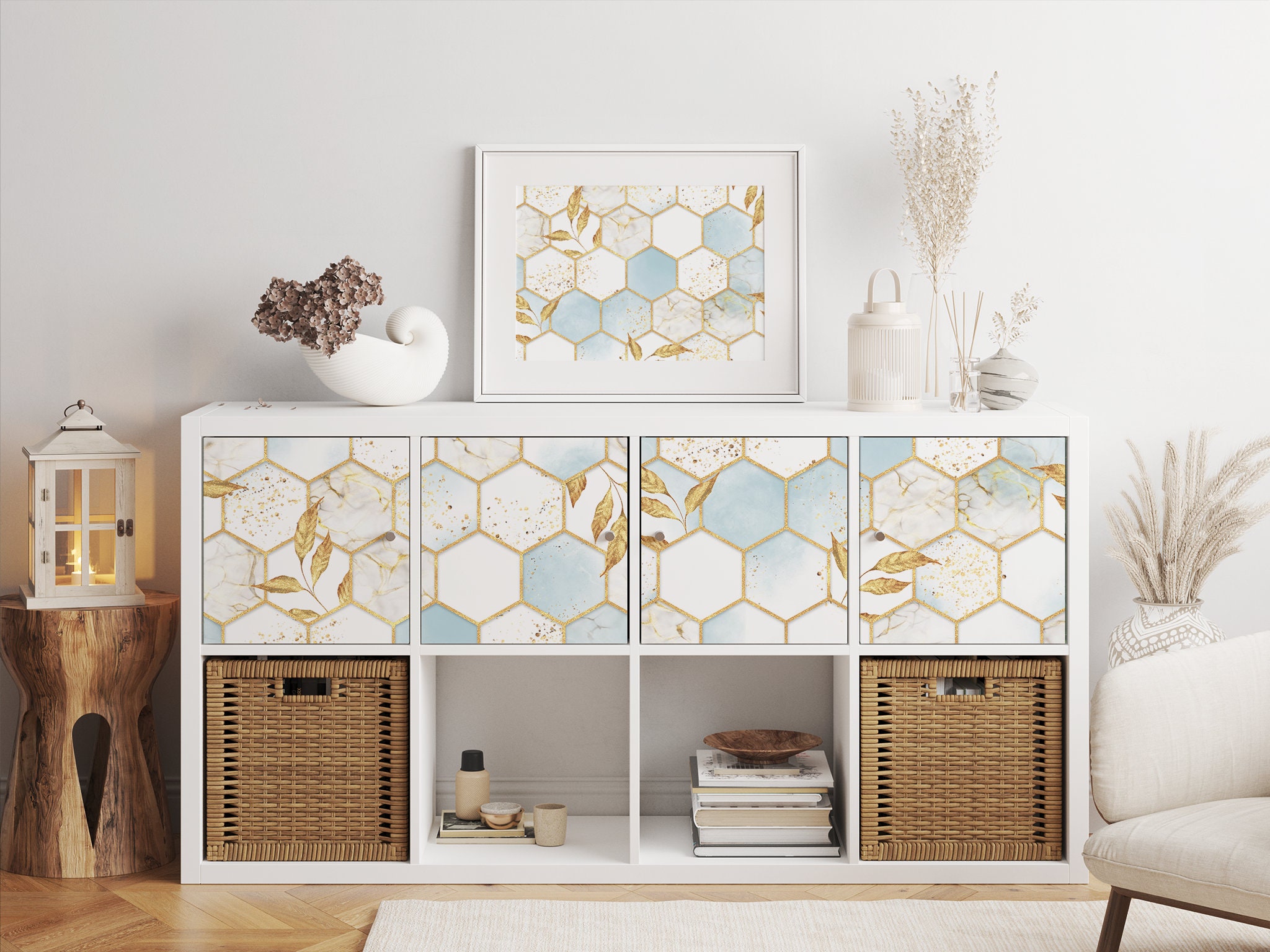 Ikea Kallax Expedit Decal  Honeycomb  Rack Sticker  Removable