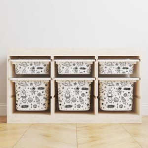 Storage Sticker For Ikea Trofast, Decals For Storage Inserts Ikea Trofast, Space Sticker For Trofast, Ikea Hack, Removable Stickers