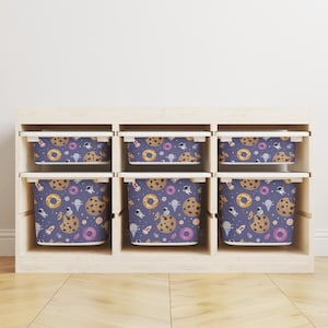 Storage Sticker For Ikea Trofast, Decals For Storage Inserts Ikea Trofast, Space Cookie For Trofast, Ikea Hack, Removable Stickers