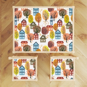 Ikea LATT Table and Chairs Decals \ Urban Autumn \ Table Sticker \ Removable Furniture Decals \ Peel and Stick \Ikea Vinyl Decal