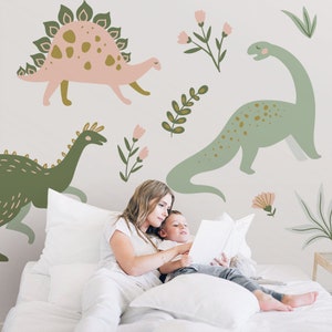 Cute Dinosaurs \ Wall Decal \ Removable Wall Stickers \ Self Adhesive Wall Decal \ Wall Art