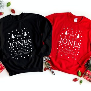 Personalised Family Christmas Jumper Customised Sweatshirt
