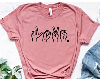 Sign Language Shirt - Etsy