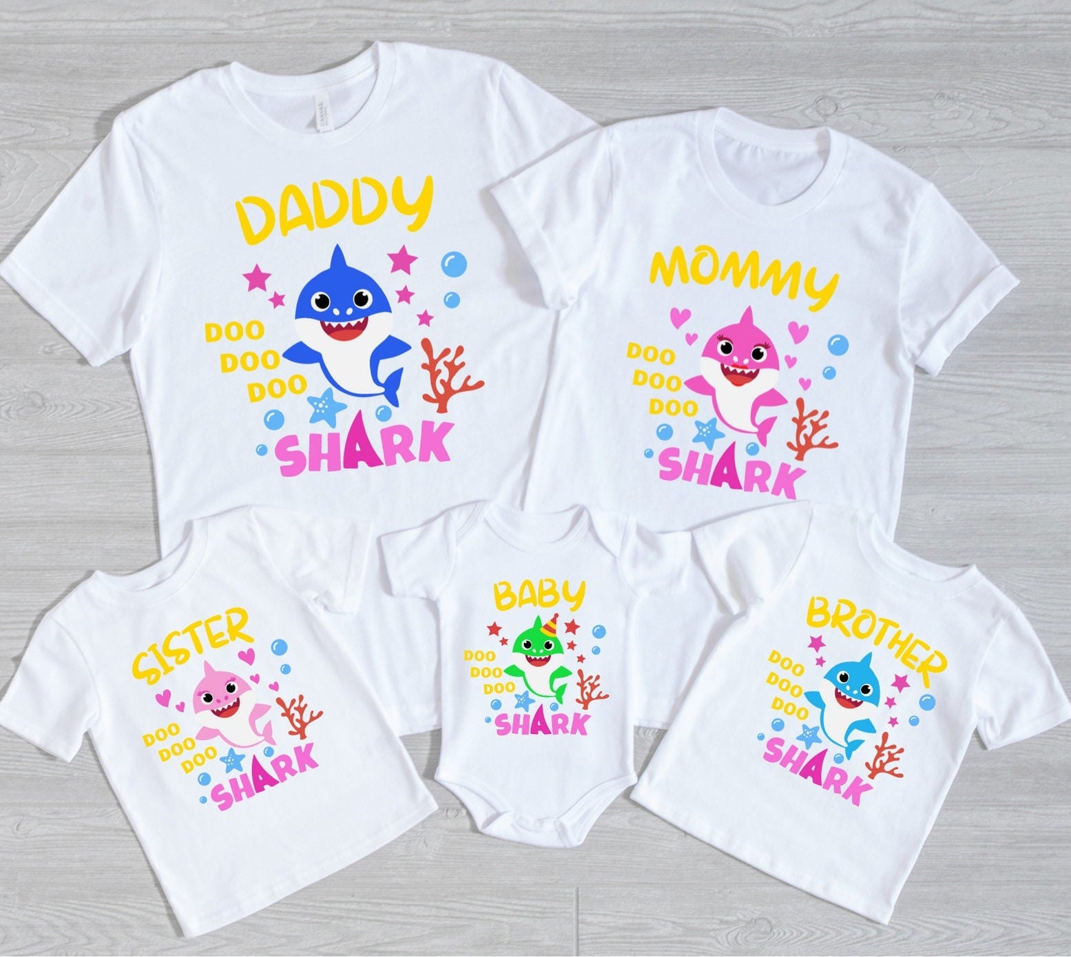 Family Shark Doo Doo Shirt Birthday Shark Shirts Etsy