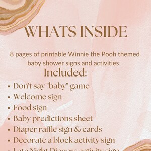 Baby Shower Printable Winnie the Pooh