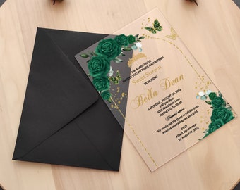 Acrylic Wedding Invitations Acrylic Invitation Wedding Acrylic Invitations Clear Invitations Luxury Invitations Stylish Invitations.