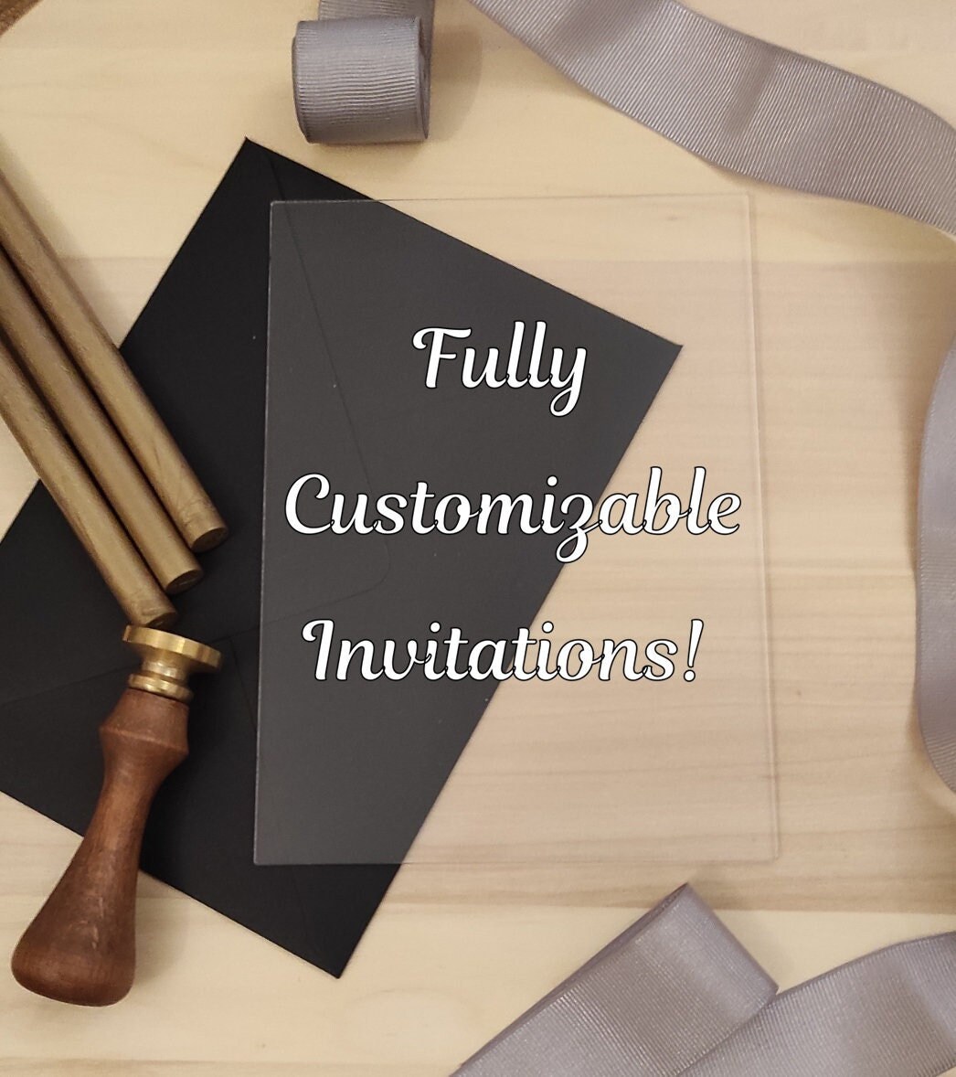 Customizable Wedding Invitation Personalized Invitation Etsy