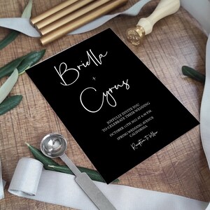 Acrylic Wedding Invitation Wedding Invitations Acrylic Invitation Acrylic Wedding Gold Invitation Minimalist Invitation Clear Invitation.