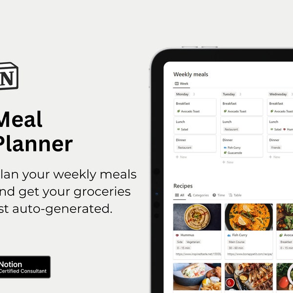 Meal Planner Notion Template