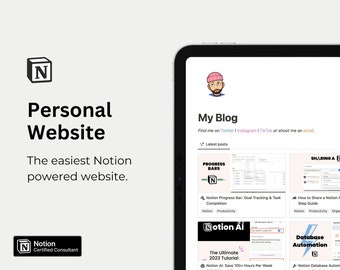 Personal Website & Blog Notion Template