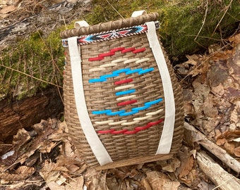 Adirondack Pack Basket- Foraging Backpack- “Thunderbird No. 2”