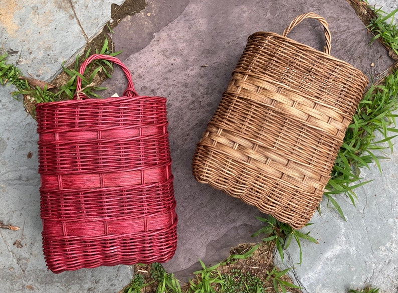 Handmade Door Basket Hanging Wall Basket Etsy