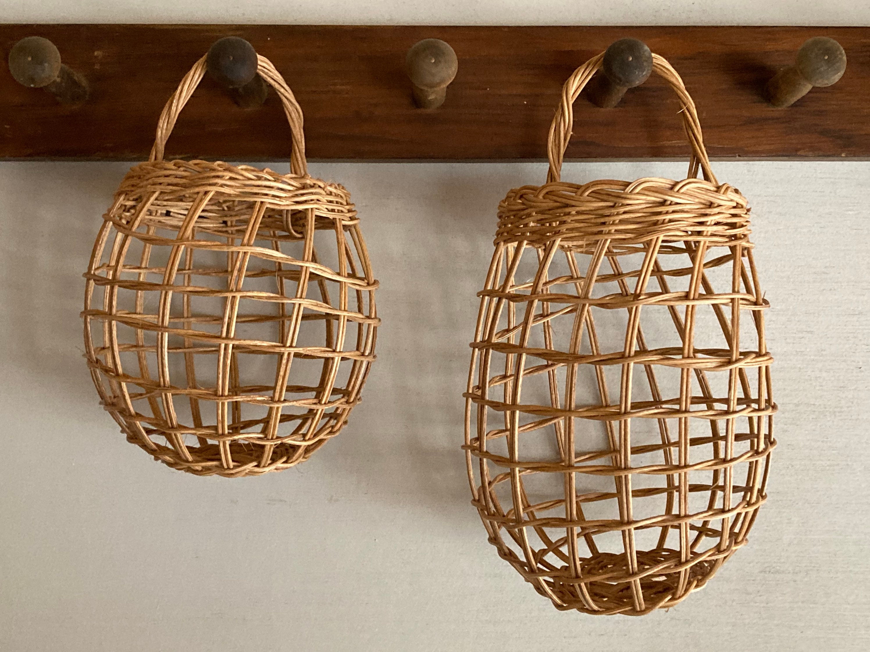 2 Piece Setgarlic and Onion Baskets Handmade in the US Etsy