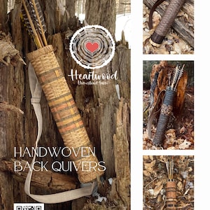 Handmade Woven Basket Back Quiver- Archery