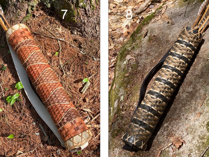 Handmade Woven Basket Back Quiver With Adjustable Strap Etsy