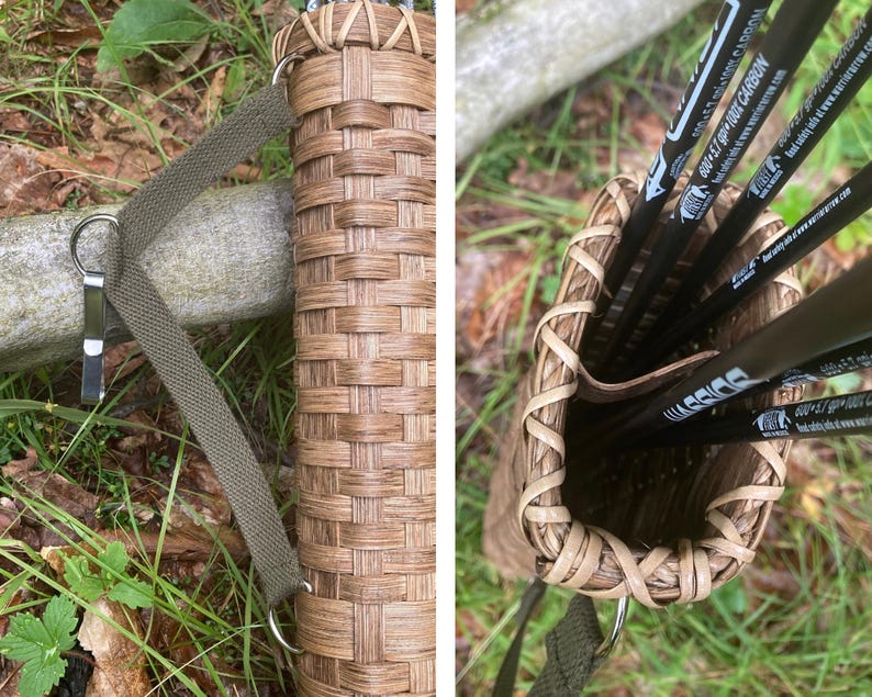 Handmade Woven Basket Hip Quiver-reversible: Forward/rear, Left/right ...