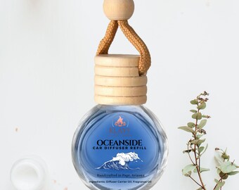 Oceanside | Car Diffuser | Gifts for Her | Gifts For Him | Car Scent | Holiday Gift | Car Freshner | Coastal Waters Scent | Car Aroma