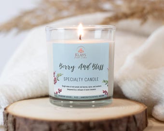 Berry and Bliss | Soy Wax Candle | Gifts for Her | Gifts For Him | Arizona Candle | Wellness Gift | Room Scent | Holiday Gift