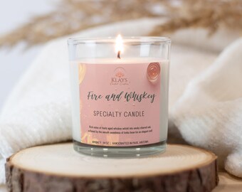 Fire and Whiskey | Soy Wax | Gifts for Her | Gifts For Him | Arizona Candle | Wellness Gift | Room Scent | Holiday Gift
