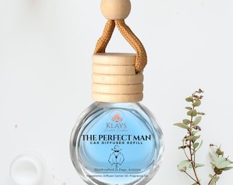 The Perfect Man | Car Diffuser | Gifts for Her | Gifts For Him | Car Scent | Holiday Gift | Car Freshener | Iced Vanilla Woods Scent