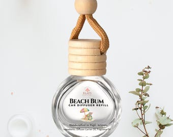 Beach Bum | Car Diffuser | Gifts for Her | Gifts For Him | Car Scent | Holiday Gift | Car Freshner | Bum Bum Scent | Car Aroma