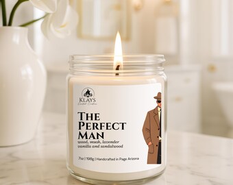 The Perfect Man | Soy Wax Candle | Gifts for Her | Gifts For Him | Arizona Candle | Wellness Gift | Holiday Gift | Iced Vanilla Woods Scent