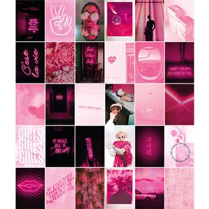 60pcs DIGITAL NO ANGEL Pink & Purple Collage Kit Dm for 