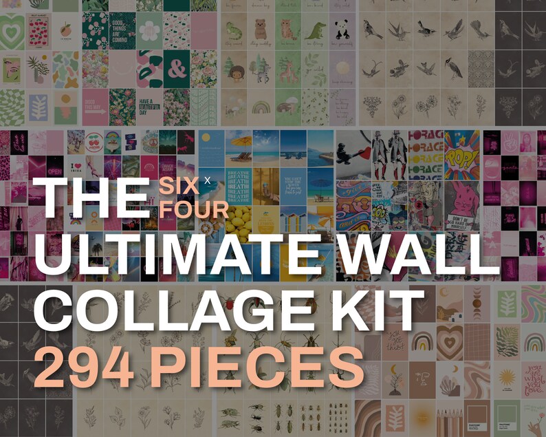Ultimate Wall Collage Kit Printable Bundle 294 Print Files, 11 Wall