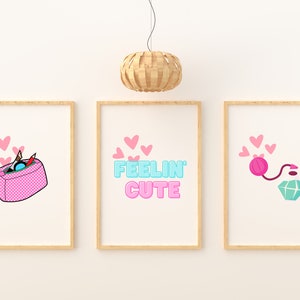 Beauty Poster. Makeup Art. Set of 3 Posters. Wall Art. Digital Download. Digital Makeup Art. Quote Art. Downloadable Art. Instant Download.