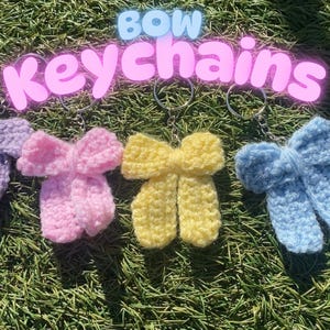 Crochet Bow Keychains