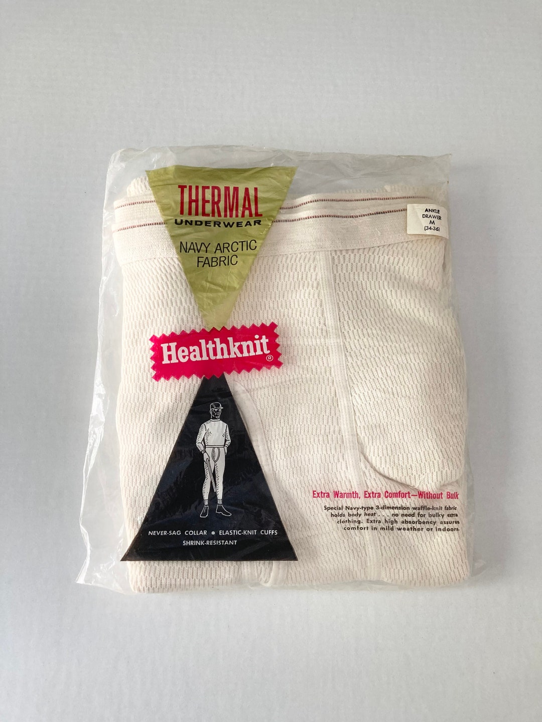 Vintage NOS Healthknit Thermal Underwear M 34-36 - Etsy