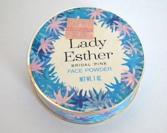 Vintage Lady Esther Natürliche Gesichtspuder Box