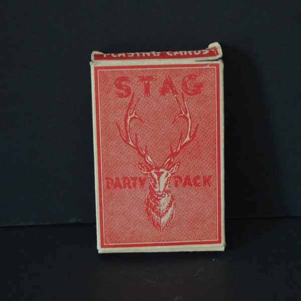 Vintage Stag Party Pack playing cards