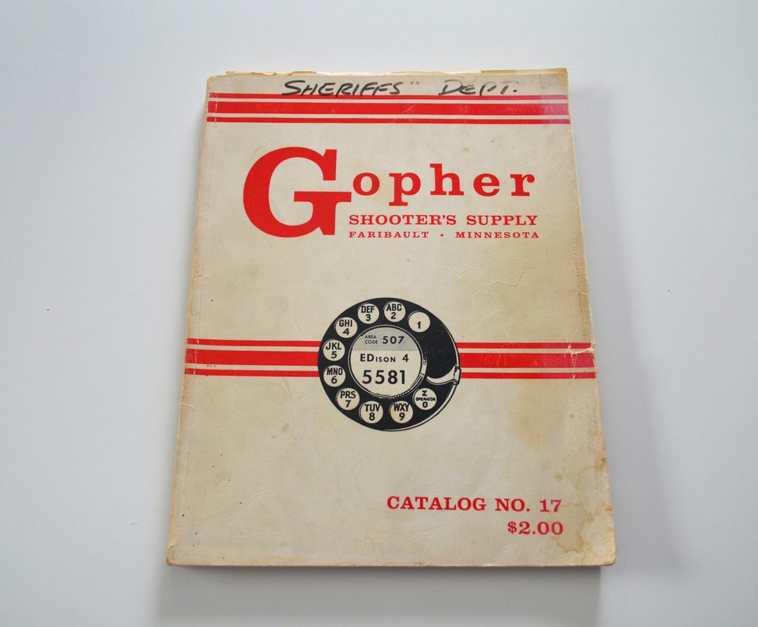 Vintage 1960s Gopher Shooter's Supply Catalog No. 17 Hunting Rifles ...