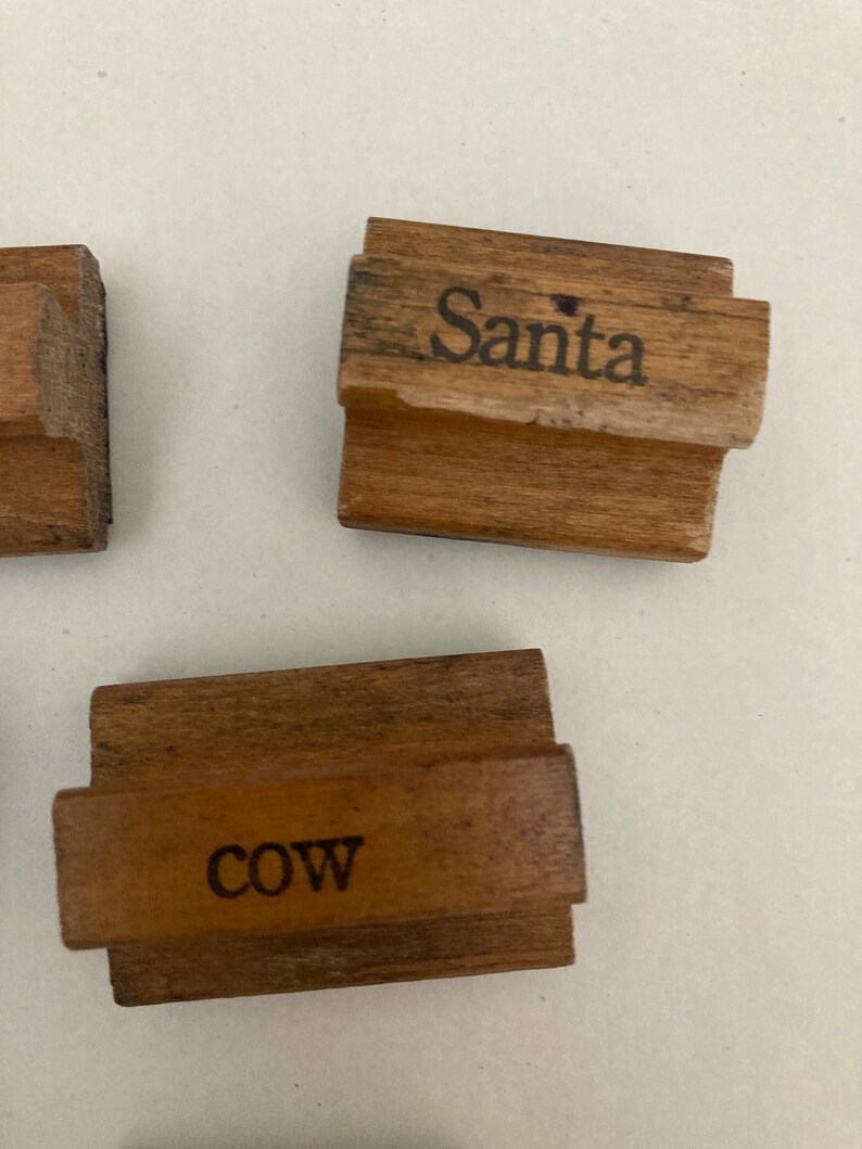 Vintage Wooden Stamps/ Primitive Stamps Etsy